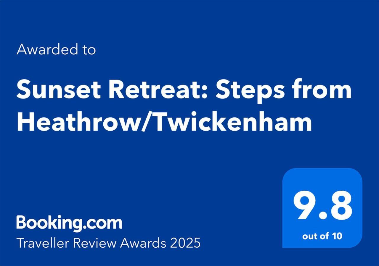 Appartement Sunset Retreat: Steps From Heathrow/Twickenham à Hounslow Extérieur photo